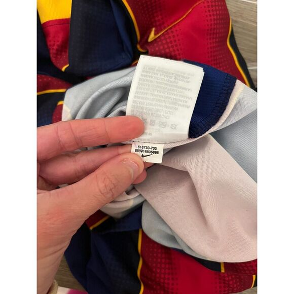 Nike Dri-Fit FC Barcelona Lionel Messi Jersey Short Sleeve Men's M *Flaw - Picture 14 of 15